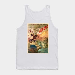 Algerie Vintage Railroad Poster 1891 Tank Top